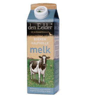 Den Eelder halfvolle melk 1 ltr.