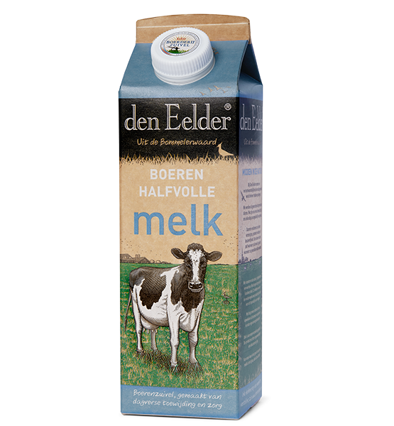 Den Eelder halfvolle melk 1 ltr.