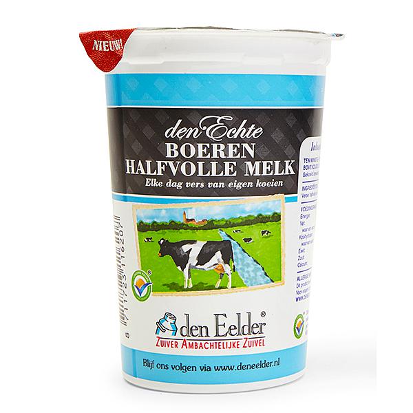 Den Eelder melk halfvol beker 10x250 ml.