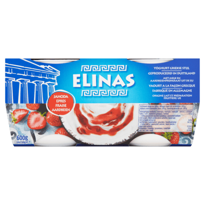 Griekse yoghurt aardbei 4x150 gr.