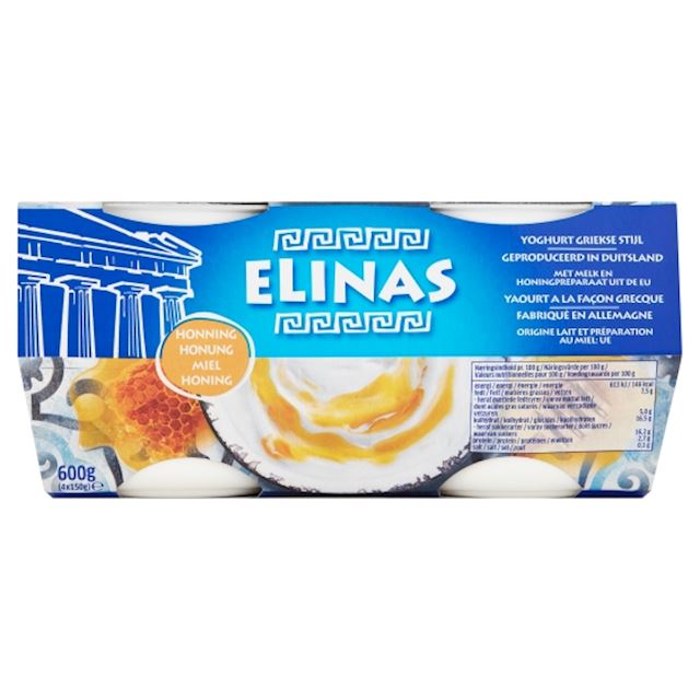 Griekse yoghurt honing 4x150 gr.