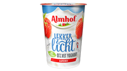 Almhof yoghurt aardbei Lekker&Licht 0,5