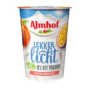 Almhof yoghurt perzik Lekker&Licht 0,5 l