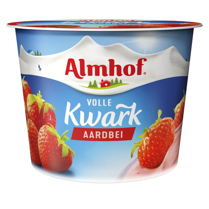 Almhof kwark aardbei 500 gr.