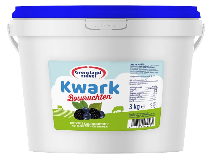 Vruchtenkwark Grensland Bosvruchten 3 kg