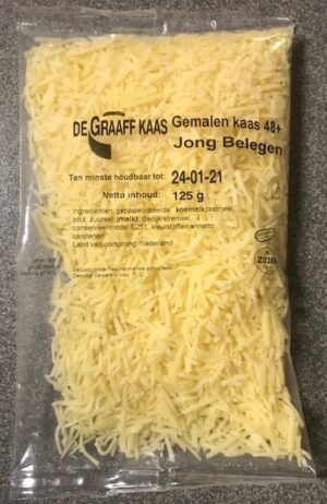 Geraspte kaas jongbelegen 150 gr.