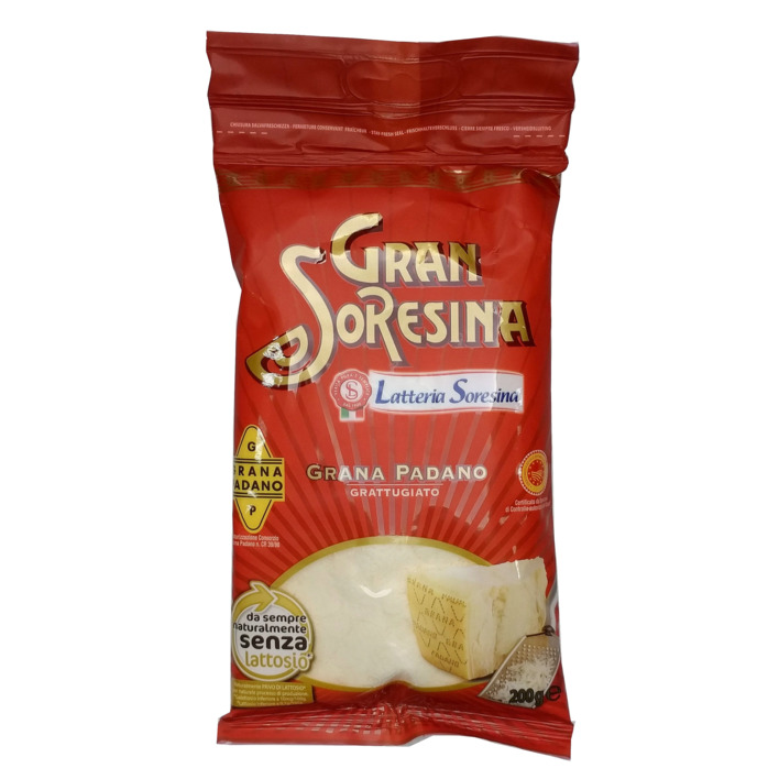 Grana-Parmezan mix geraspt blik 1 kg.