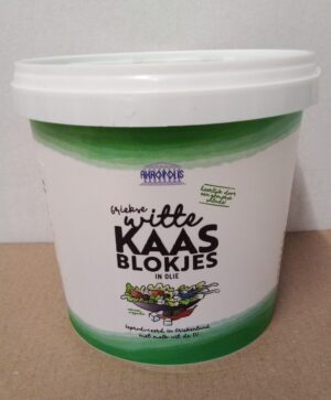 Feta blokjes gekruid op olie 1,5 kg