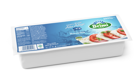 Mozzarella Brimi staaf 1 kg.