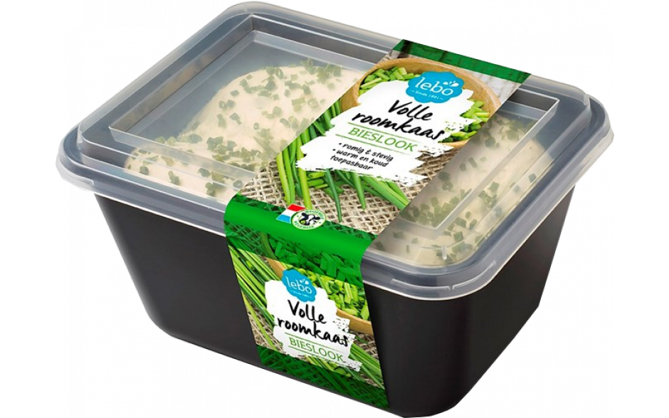 Roomkaas vol bieslook romig/stvg 1 kg.