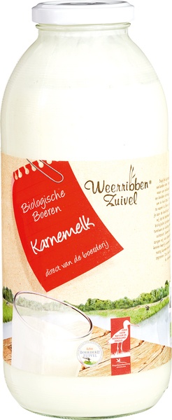 W.R. EKO karnemelk pot 1 ltr.