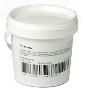 * Citroenrasp Verstegen 500 gr.