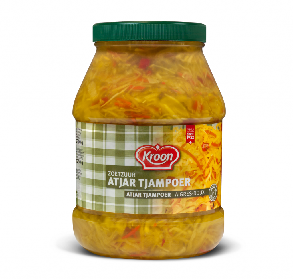 Atjar Tjampoer salade Kroon pot 2400ml.