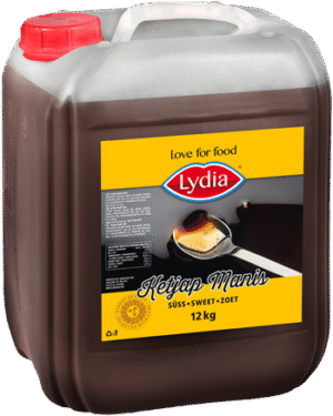 Ketjap Manis zoet Lydia 12 kg.