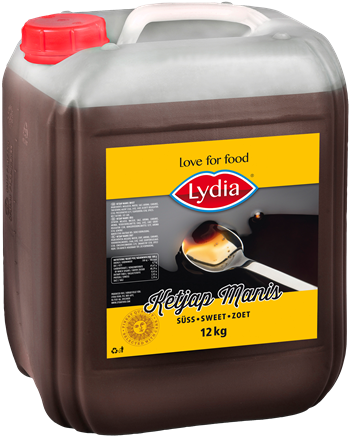 Ketjap Manis zoet Lydia 12 kg.