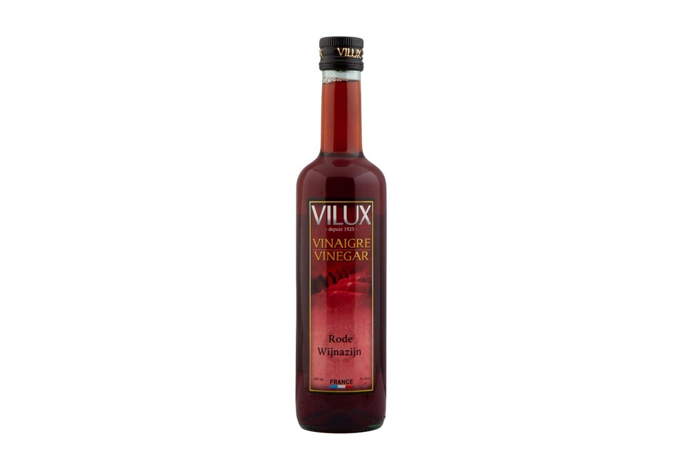 Wijnazijn rood Vilux 750 ml.