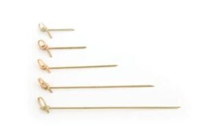 Bamboe prikkers met knoop 10 cm 250 st.