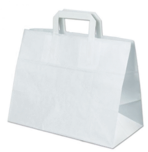 Draagtas papier wit 32x18x26 250 st.