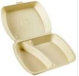 Menubox beige 2-vaks 2x100st.