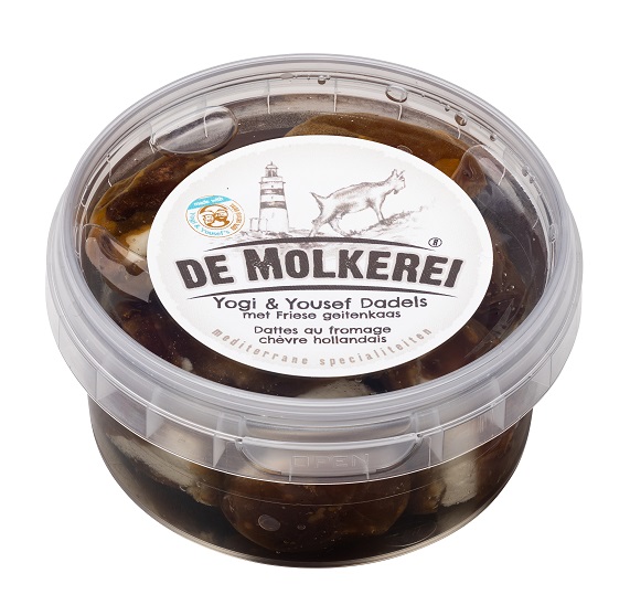 Dadels met geitenroomkaas 150 gr.