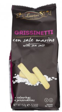 Grissinetti Laurieri met zeezout 6x150g.