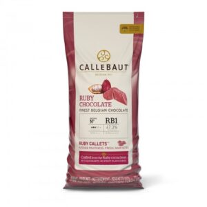 Chocoladedruppels Callebaut Ruby 2,5kg.