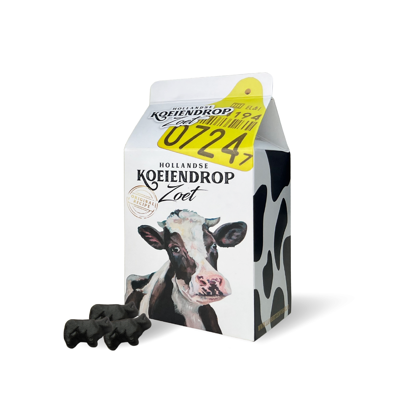 Koeiendrop melkpak zoet 200 gr.