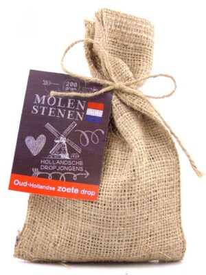 Molenstenendrop in jute zakje 200 gr.