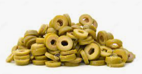 Olijven groen gesneden blik 4200 gr.