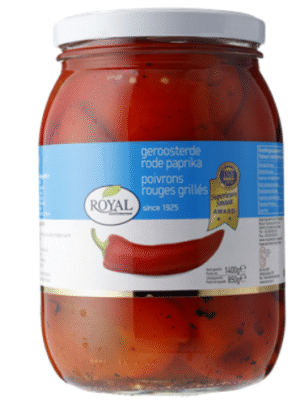 Paprika rood geroosterd 1400gr.