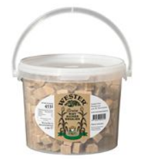 Rietsuikerbrokjes emmer 2 kg.