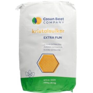 Kristalsuiker extra fijn zak 25 kg.