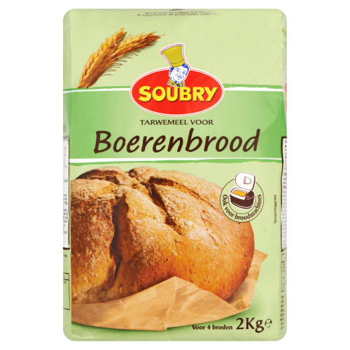 Soubry tarwebloem boerenbrood 5 kg.