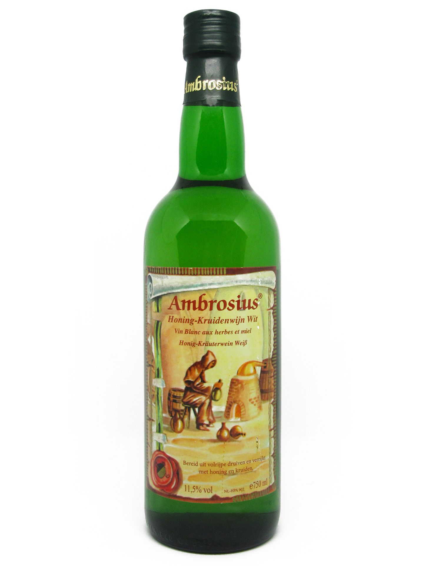 Ambrosius Honing-kruidenwijn wit 0,75ltr