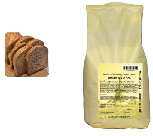 Lekker&Vitaal broodmix 2 kg.