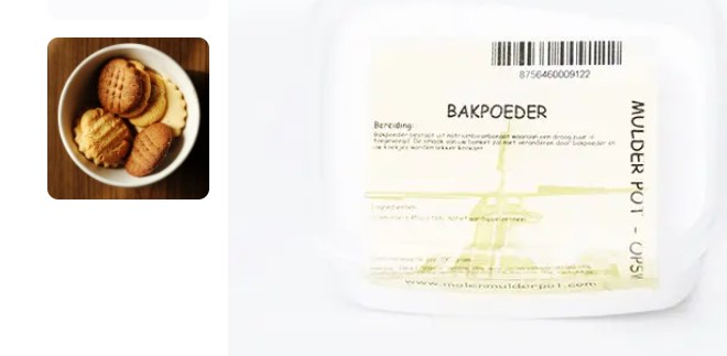 Bakpoeder 150 gr.