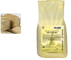 Speltvolkorenmeel 25 kg.
