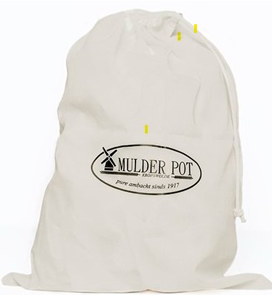 Broodzak katoen met logo MulderPot