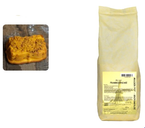 Frambozencake mix 450 gr.