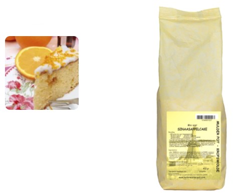 Sinaasappelcake mix 400 gr.