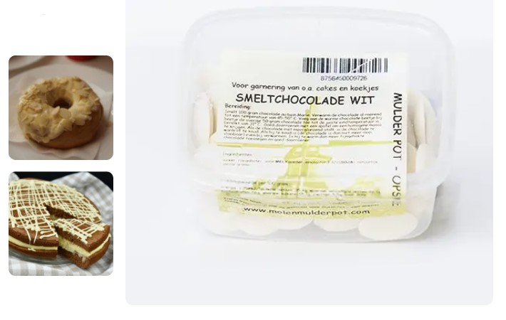 Smeltchocolade wit 150 gr.