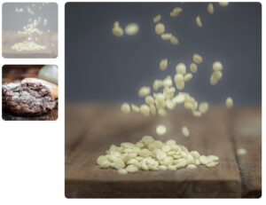 Chocoladedruppels wit 200 gr.bakvast