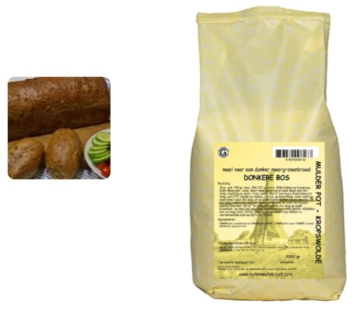 Donkere bos broodmix 2 kg.