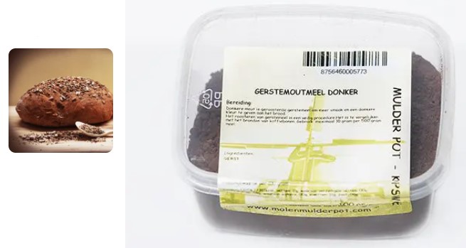 Gerstemoutmeel Donker 100 gr.