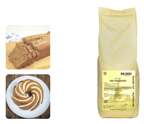 Speltkruidkoekmix 600 gr.