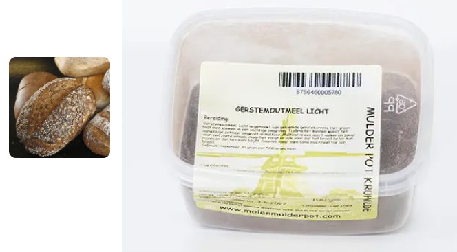 Gerstemoutmeel Licht 100 gr.
