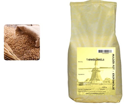 Tarwekorrels 2 kg.