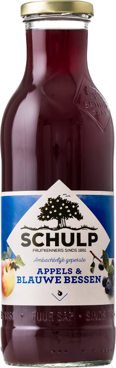Schulp appel/blauwe bes 6x0,75 ltr.