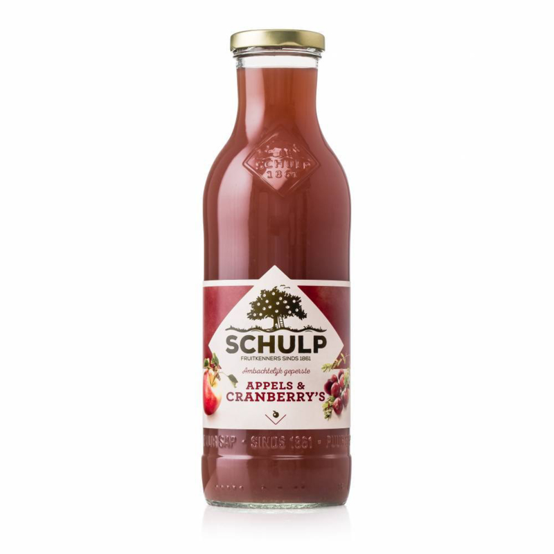 Schulp appel/cranberry 6x0,75 ltr.