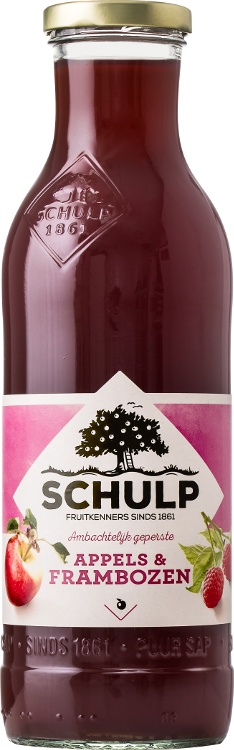 Schulp appel/frambozen 6x0,75 ltr.